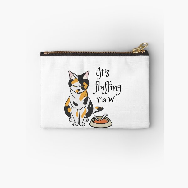 Item preview, It's fluffing raw! Calico Cat Angry Simple Minimalist designed and sold by TaterTittles.