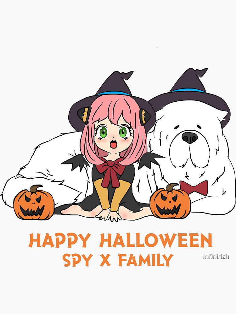 Anya Forger And Bond Halloween Special Sticker For Sale By Infinirish Redbubble 6265