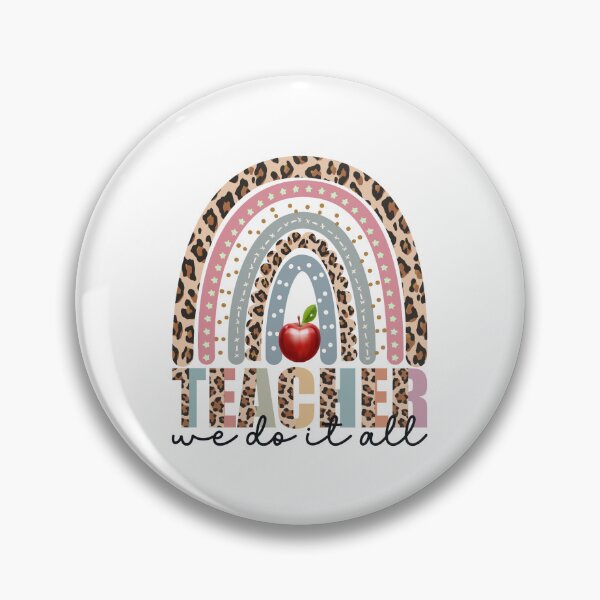 Item preview, Colorful Teacher Rainbow Pattern designed and sold by redbubbleart18.