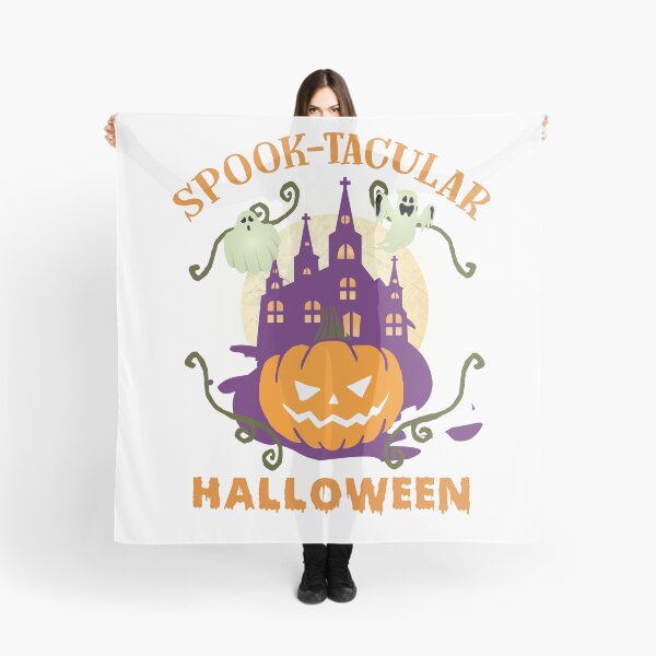Item preview, Spook Tacular Ghost Halloween Haunted Castle Pumpkin designed and sold by Mikeyy109.