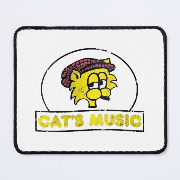 Item preview, Cat's Music (Black) - Distressed Black designed and sold by Togo Curt.