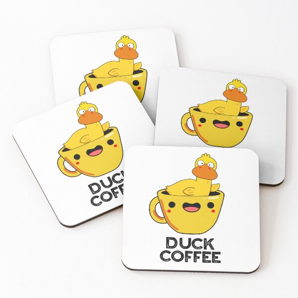Item preview, Duck Coffee Funny Drink Puns  designed and sold by punnybone.