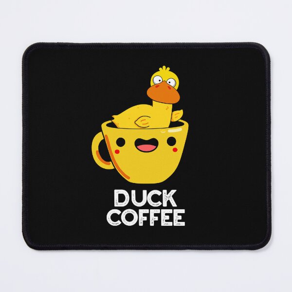 Item preview, Duck Coffee Funny Drink Puns (Dark BG) designed and sold by punnybone.