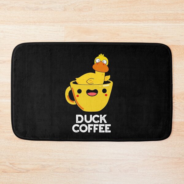 Item preview, Duck Coffee Funny Drink Puns (Dark BG) designed and sold by punnybone.