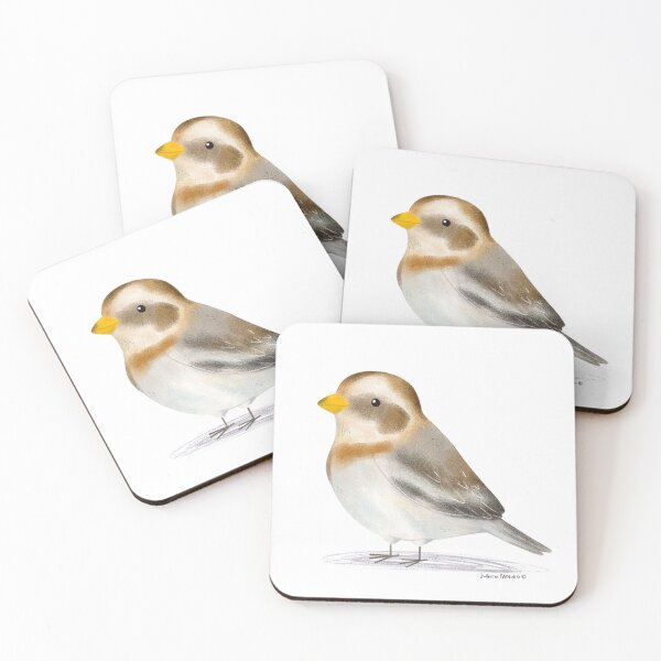 Item preview, Snow Bunting Bird designed and sold by julianamotzko.