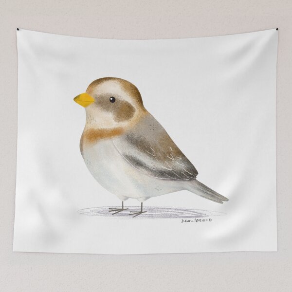 Item preview, Snow Bunting Bird designed and sold by julianamotzko.