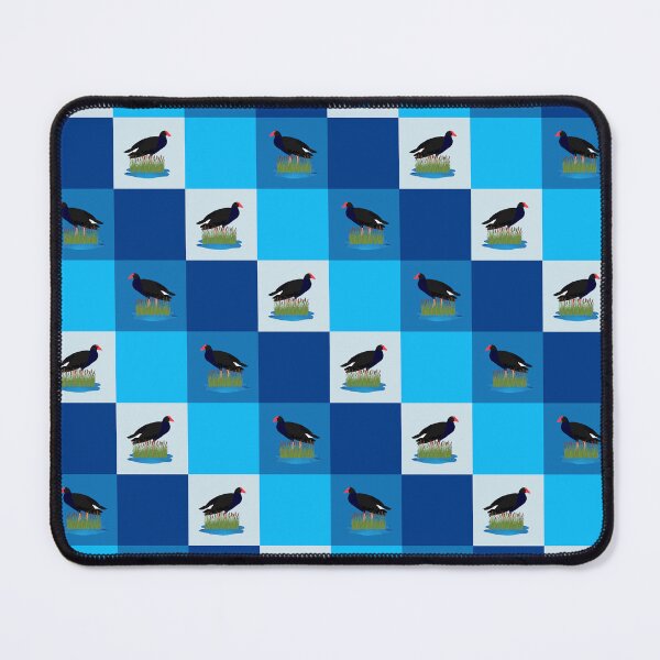 Artikelvorschau, Pukeko Neuseeland-Vogel im kleinen geometrischen Muster entworfen und verkauft von Rosefurn.