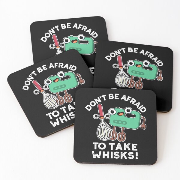 Item preview, Don't Be Afraid To Take Whisks Funny Baking Puns (Dark BG) designed and sold by punnybone.