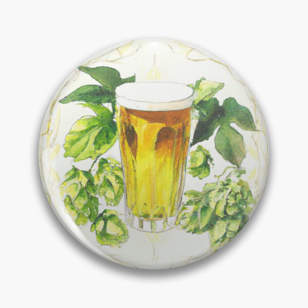 Item preview, Watercolor beer and hops designed and sold by Heather Short.
