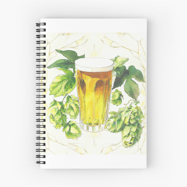 Item preview, Watercolor beer and hops designed and sold by Heather Short.
