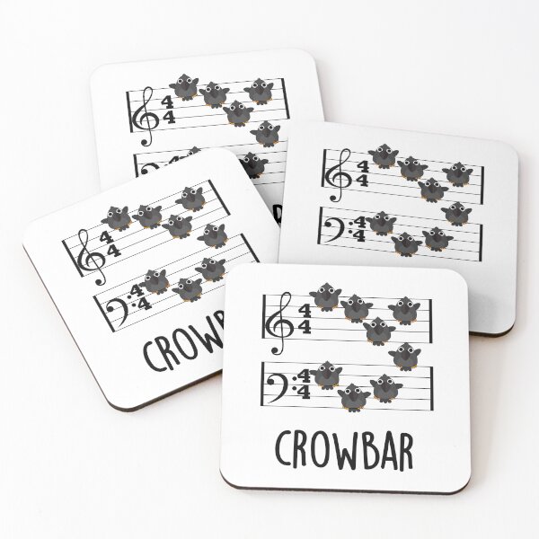 Item preview, Crow Bar Funny Music Bird Puns  designed and sold by punnybone.