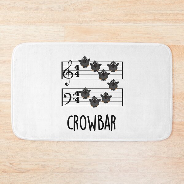 Item preview, Crow Bar Funny Music Bird Puns  designed and sold by punnybone.