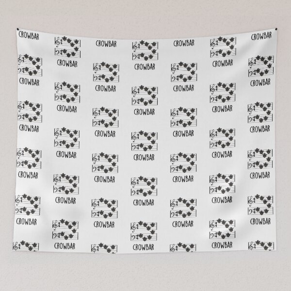 Item preview, Crow Bar Funny Music Bird Puns  designed and sold by punnybone.