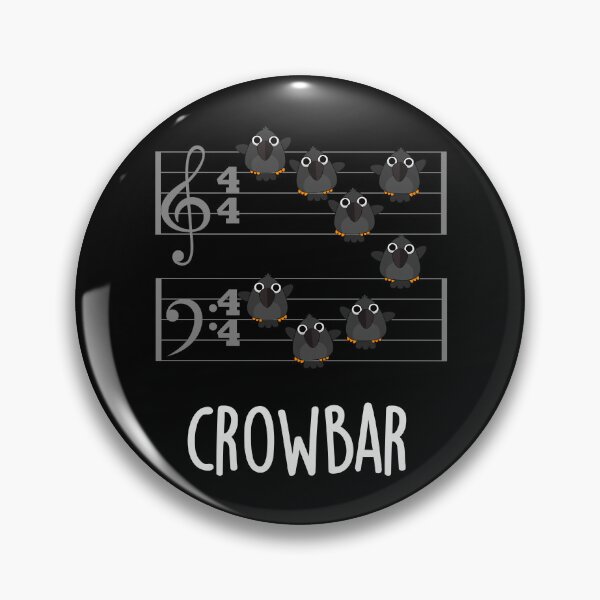 Item preview, Crow Bar Funny Music Bird Puns (Dark BG) designed and sold by punnybone.