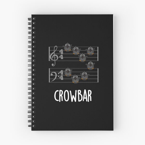 Item preview, Crow Bar Funny Music Bird Puns (Dark BG) designed and sold by punnybone.