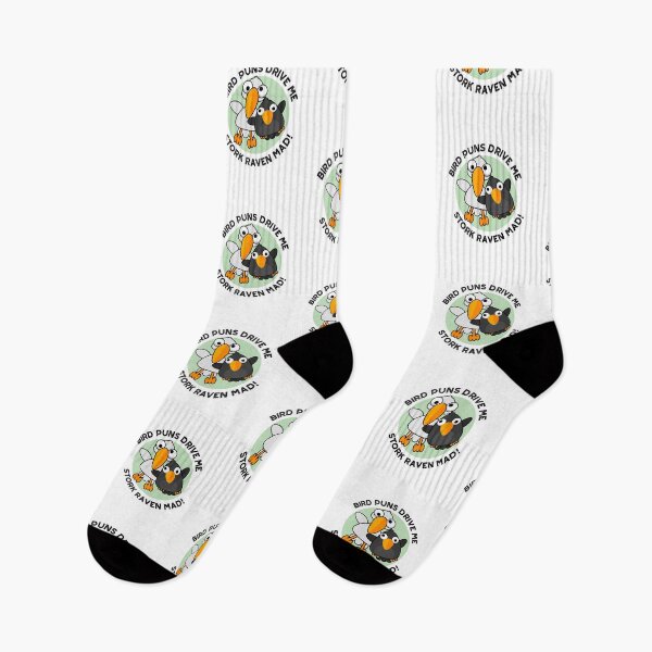 Item preview, Bird Puns Drive Us Stork Raven Mad Funny Puns  designed and sold by punnybone.