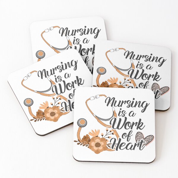 Item preview, Nursing is a Work of Heart Art designed and sold by redbubbleart18.