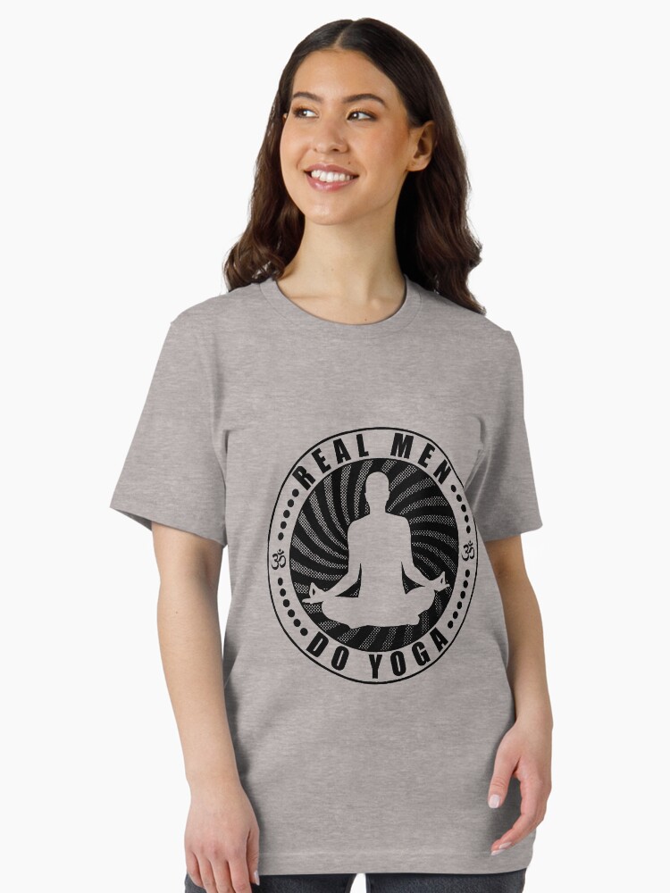 Thumbnail 2 of 7, Essential T-Shirt, Real Men Do Yoga T-Shirt Design. designed and sold by EthosWear.