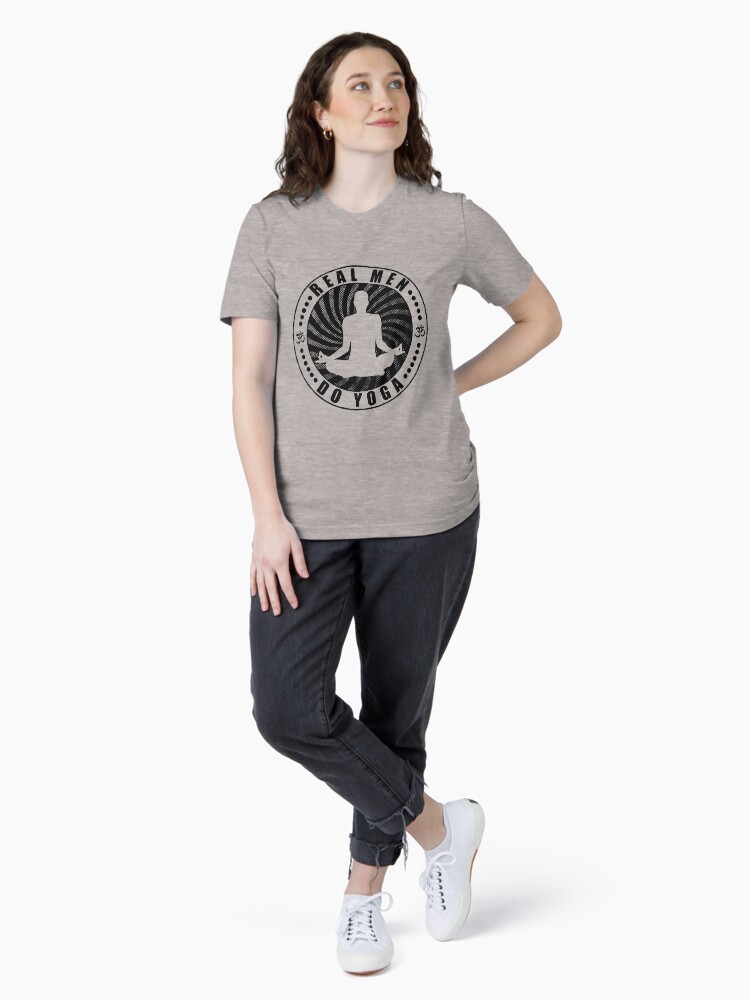 Thumbnail 4 of 7, Essential T-Shirt, Real Men Do Yoga T-Shirt Design. designed and sold by EthosWear.