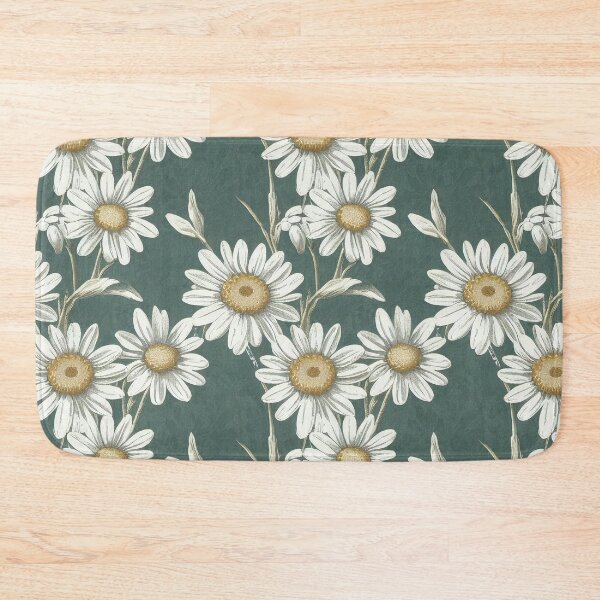 Item preview, Antique Vintage White Ivory Daisy Floral Illustration  designed and sold by VintageFlorals.