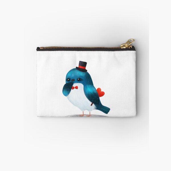 Item preview, Tree Swallow Bird with a heart and a hat designed and sold by julianamotzko.