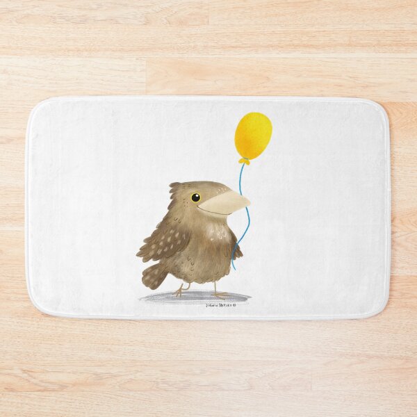 Item preview, Twany Frogmouth Bird with a balloon designed and sold by julianamotzko.