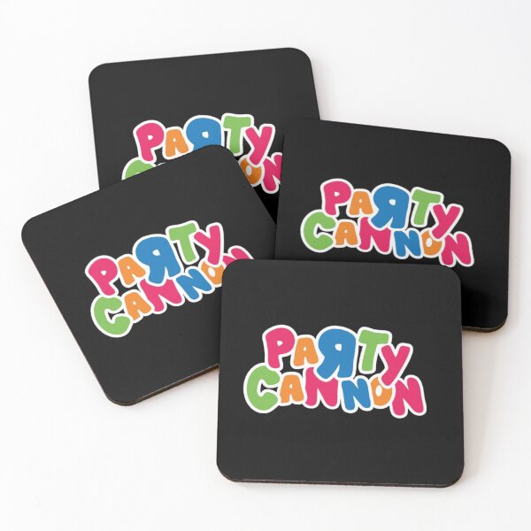 Item preview, PARTY CANNON METAL LOGO Sticker designed and sold by huertkeir59.