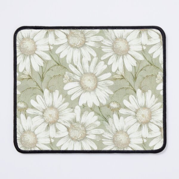 Item preview, Antique Vintage White Ivory Daisy Floral Illustration  designed and sold by VintageFlorals.