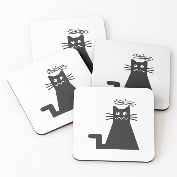 Item preview, Stunned silhouette cat designed and sold by Amilaz.