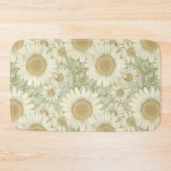 Item preview, Antique Vintage White Ivory Daisy Floral Illustration  designed and sold by VintageFlorals.