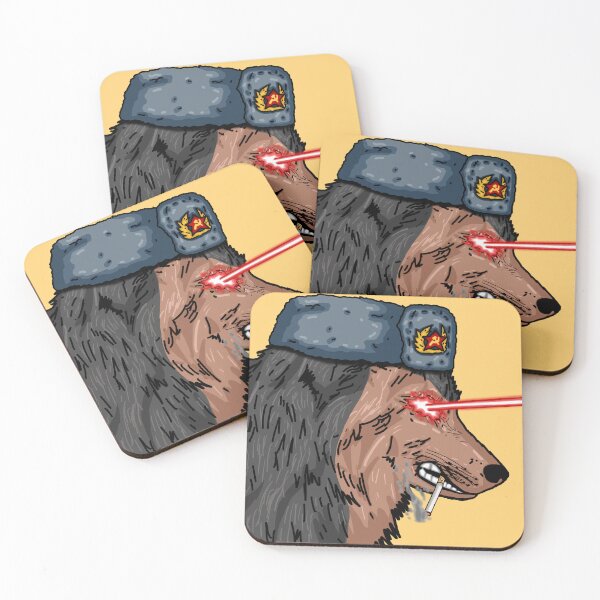 Item preview, Angry Russian Chief Wolf - Cigarette Smoker designed and sold by Twaingrant.