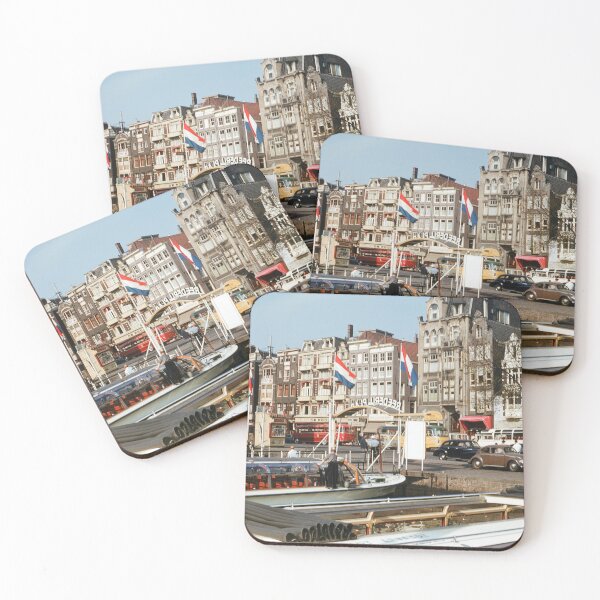 Item preview, 1950s - View of the busy Damrak Avenue, Amsterdam, Netherlands designed and sold by thatwaslife.