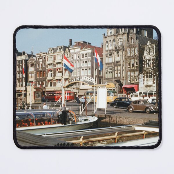 Item preview, 1950s - View of the busy Damrak Avenue, Amsterdam, Netherlands designed and sold by thatwaslife.