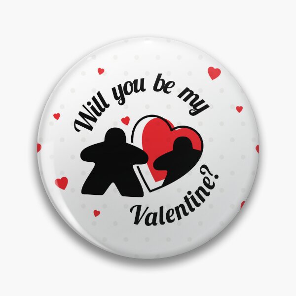 Artikelvorschau, Willst du mein Valentine Meeple-Brettspiel-Paar sein? entworfen und verkauft von BeamGeeks.