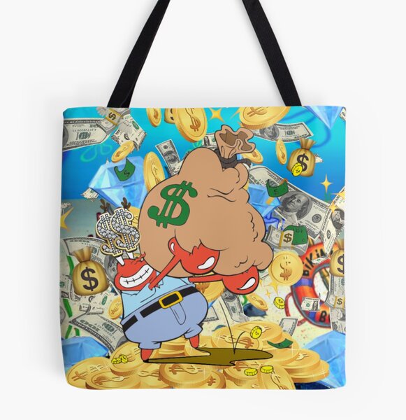 Mr. Krabs Money Tote Bag for Sale by XXXLLEMONADE ..., حجم الصورة 581x600