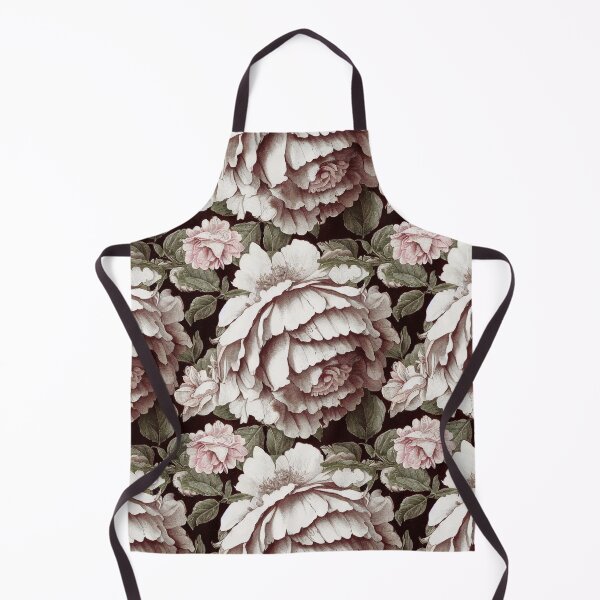 Item preview, Antique Vintage White Ivory Peony Floral Illustration designed and sold by VintageFlorals.