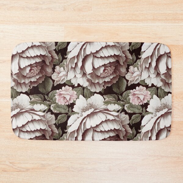 Item preview, Antique Vintage White Ivory Peony Floral Illustration  designed and sold by VintageFlorals.