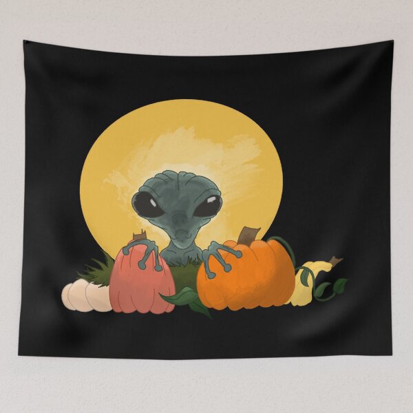 Item preview, alien in pumpkins designed and sold by CoolKidsTable.