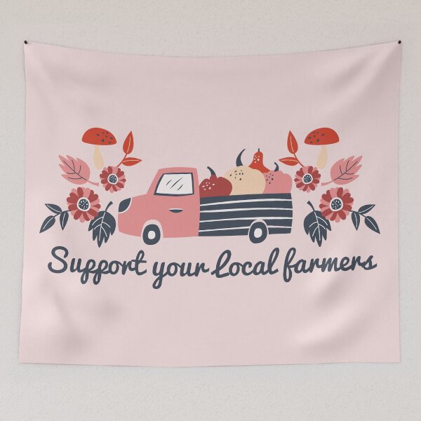 Item preview, Support Your Local Farmers Pumpkin Truck  designed and sold by bolimj.
