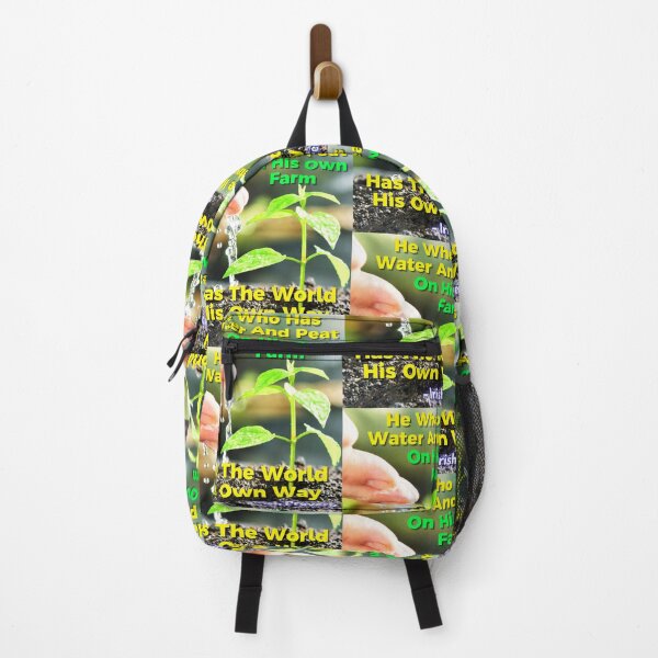 Item preview, Irish Proverb - He Who Has Water And Peat On His Own Farm Has The World His Own Way designed and sold by IrishProverbs.