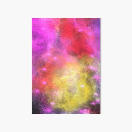Bright Pink Space Art Board Print