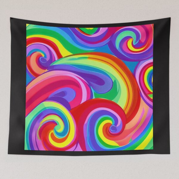 Item preview, Rainbow Swirls 10 designed and sold by Ashley Gagnon.