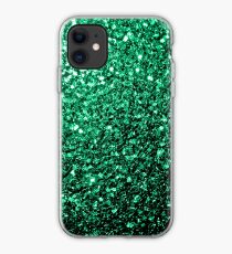 Beautiful Emerald Green glitter sparkles iphone 11 case Beautiful Emerald Green glitter sparkles iphone 11 case