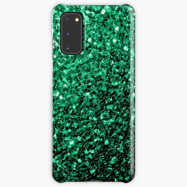 Beautiful Emerald Green glitter sparkles Samsung Galaxy Snap Case