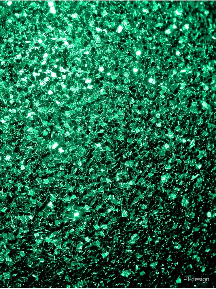 Emerald Green faux glitter sparkles by PLdesign