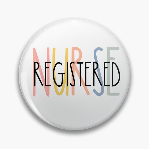 Item preview, Rainbow Lettering Registered Nurse designed and sold by redbubbleart18.