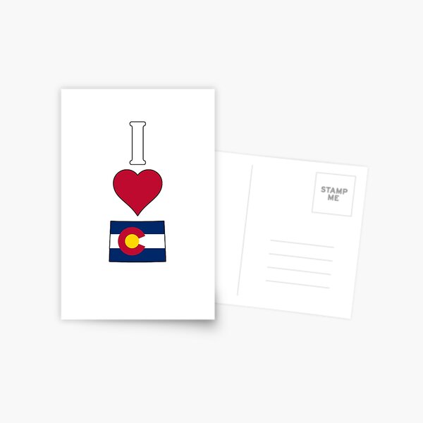 Item preview, I Love Colorado Vertical I Heart Colorado State Flag Map designed and sold by SportsStars.