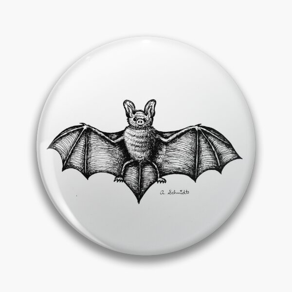 Item preview, Bat Drawing Cute Halloween Spooky Original Art designed and sold by Intergalactic Unicorn: Art by Anna Schmidt.