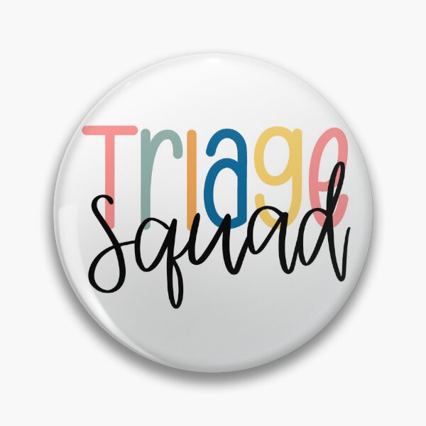 Item preview, Rainbow Lettering Triage Squad Healthcare designed and sold by redbubbleart18.