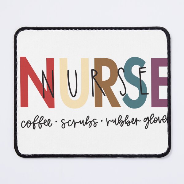 Item preview, Rainbow Nurse Coffee Scrubs Rubber Gloves designed and sold by redbubbleart18.